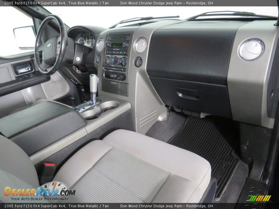 2005 Ford F150 FX4 SuperCab 4x4 True Blue Metallic / Tan Photo #23