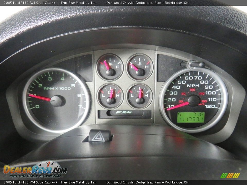 2005 Ford F150 FX4 SuperCab 4x4 True Blue Metallic / Tan Photo #25