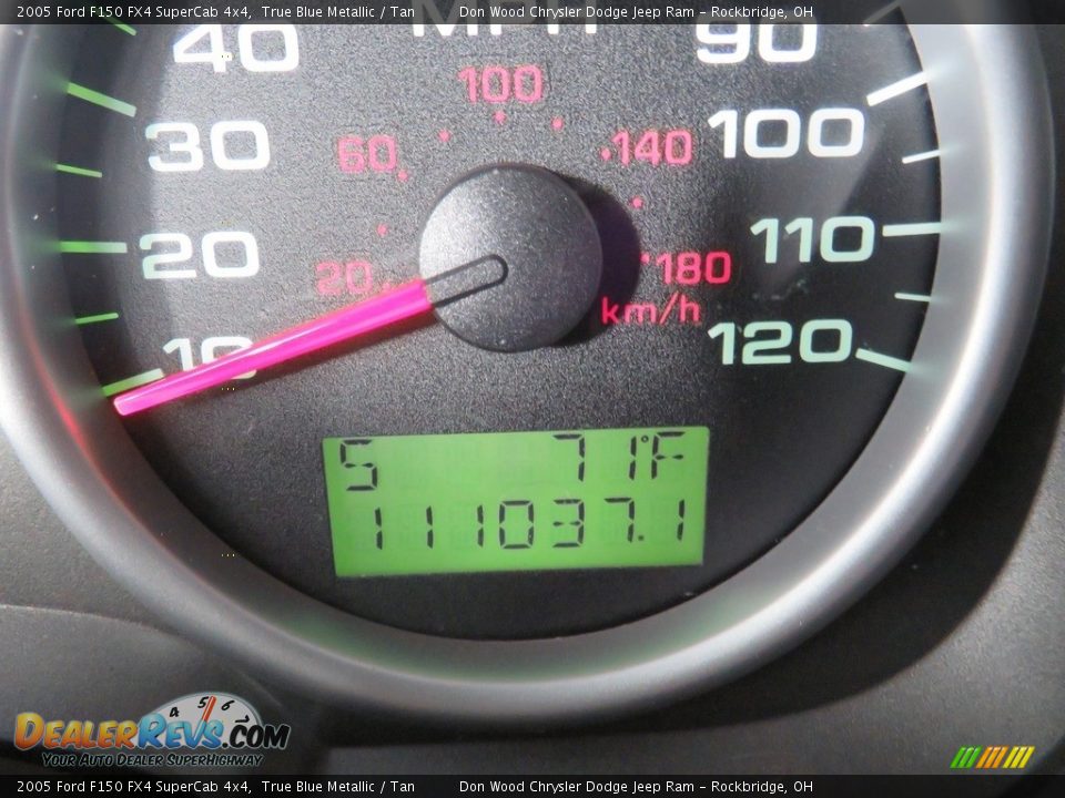 2005 Ford F150 FX4 SuperCab 4x4 True Blue Metallic / Tan Photo #26