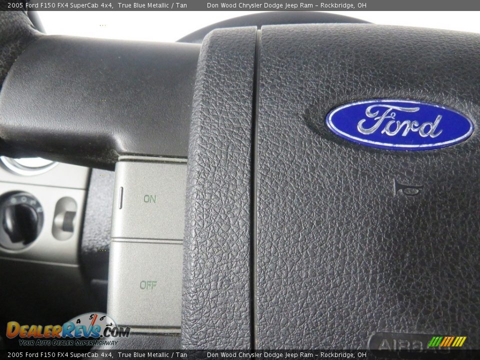 2005 Ford F150 FX4 SuperCab 4x4 True Blue Metallic / Tan Photo #28