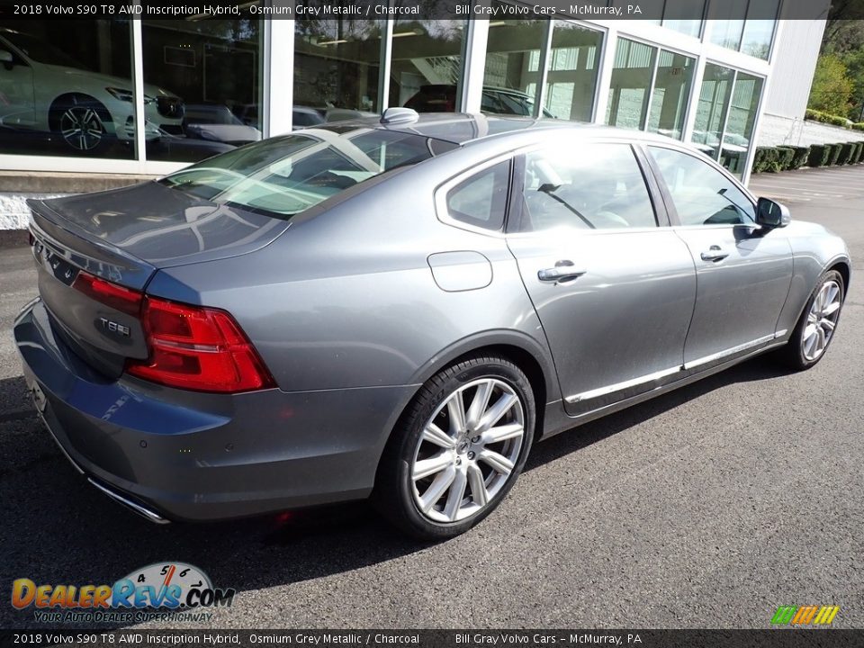 2018 Volvo S90 T8 AWD Inscription Hybrid Osmium Grey Metallic / Charcoal Photo #3