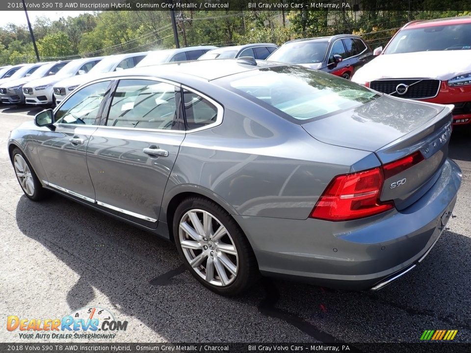 2018 Volvo S90 T8 AWD Inscription Hybrid Osmium Grey Metallic / Charcoal Photo #6