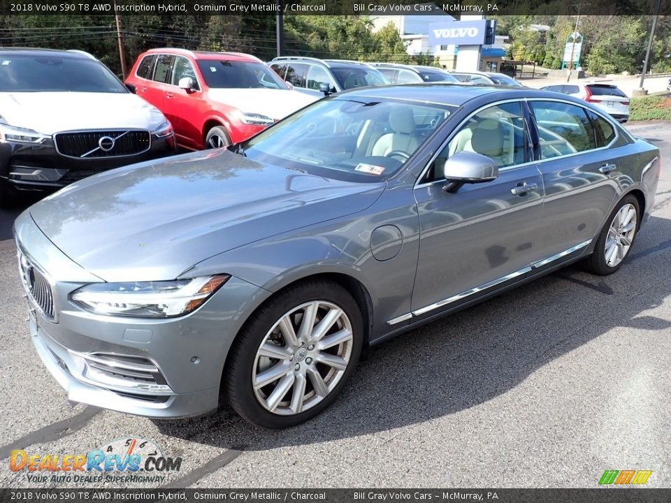 2018 Volvo S90 T8 AWD Inscription Hybrid Osmium Grey Metallic / Charcoal Photo #8