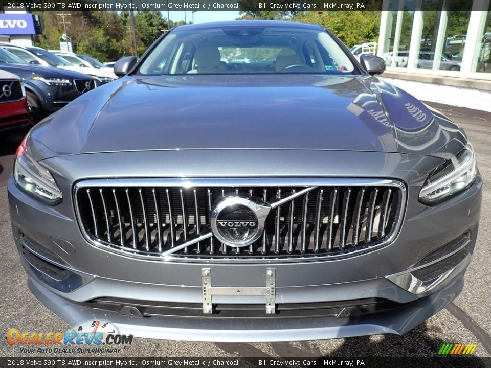 2018 Volvo S90 T8 AWD Inscription Hybrid Osmium Grey Metallic / Charcoal Photo #9