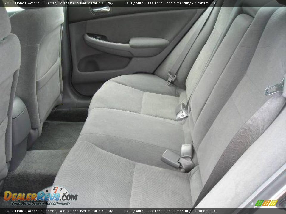 2007 Honda Accord SE Sedan Alabaster Silver Metallic / Gray Photo #4