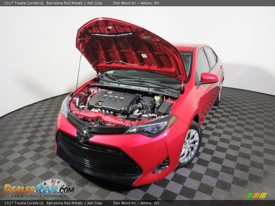 2017 Toyota Corolla LE Barcelona Red Metalic / Ash Gray Photo #3