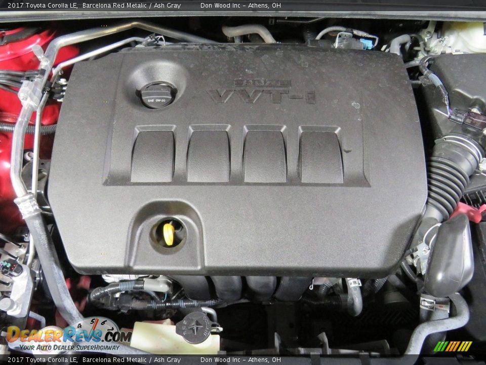 2017 Toyota Corolla LE Barcelona Red Metalic / Ash Gray Photo #4
