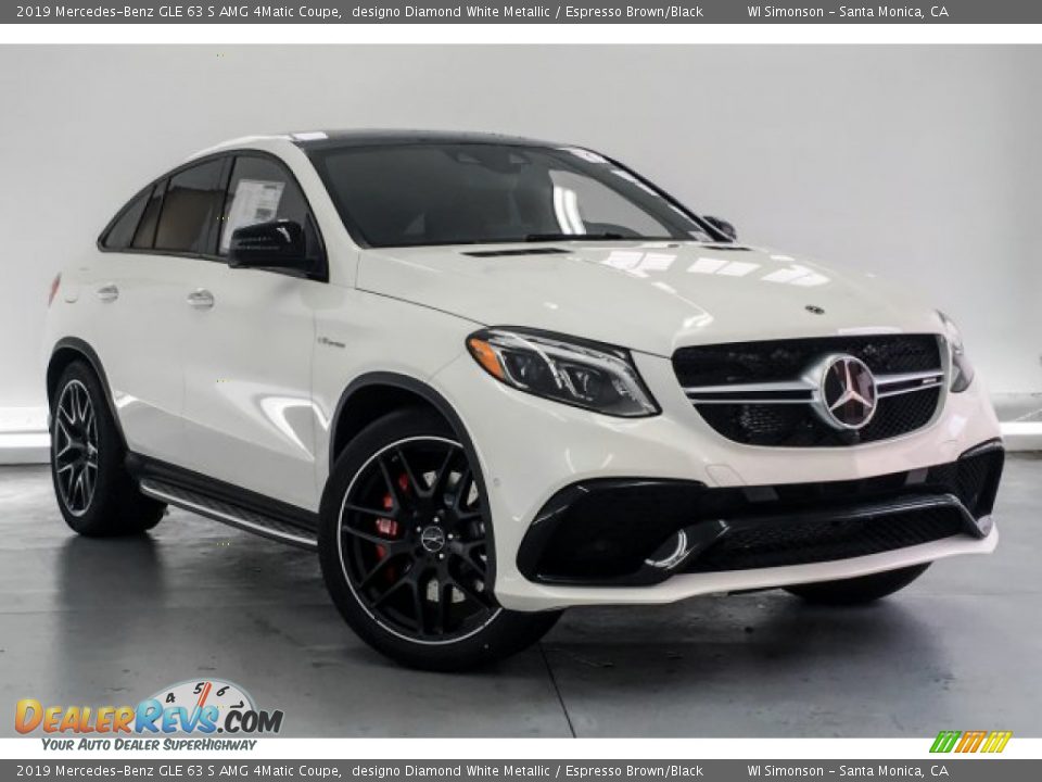 2019 Mercedes-Benz GLE 63 S AMG 4Matic Coupe designo Diamond White Metallic / Espresso Brown/Black Photo #10