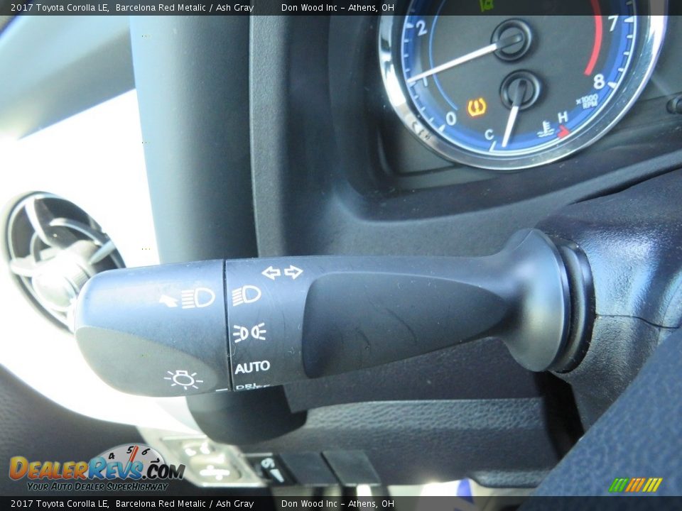 2017 Toyota Corolla LE Barcelona Red Metalic / Ash Gray Photo #29