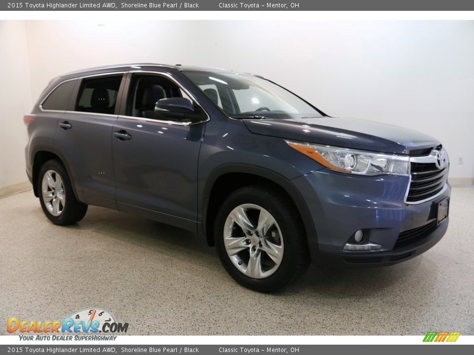 2015 Toyota Highlander Limited AWD Shoreline Blue Pearl / Black Photo #1
