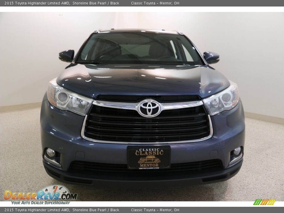 2015 Toyota Highlander Limited AWD Shoreline Blue Pearl / Black Photo #2