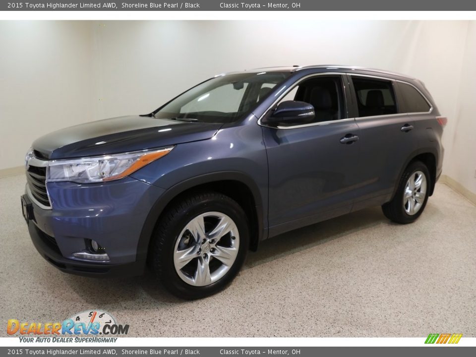 2015 Toyota Highlander Limited AWD Shoreline Blue Pearl / Black Photo #3