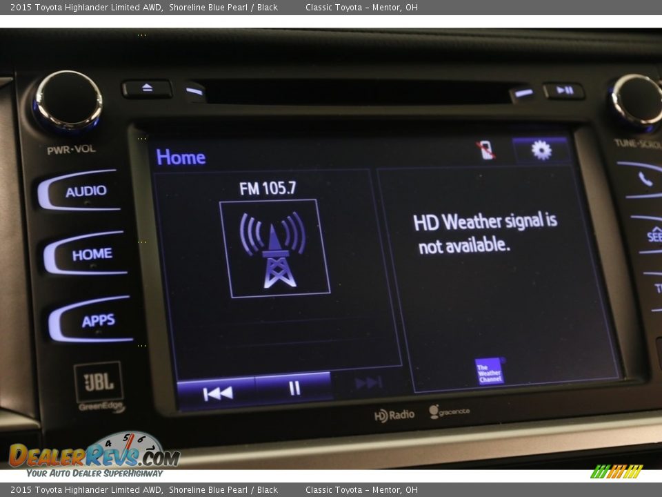 2015 Toyota Highlander Limited AWD Shoreline Blue Pearl / Black Photo #9