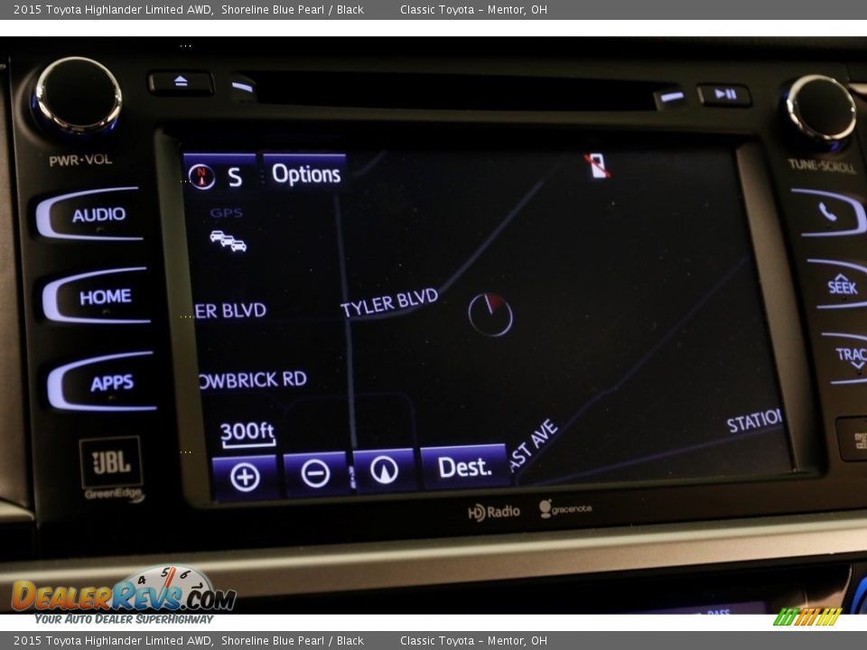 2015 Toyota Highlander Limited AWD Shoreline Blue Pearl / Black Photo #12