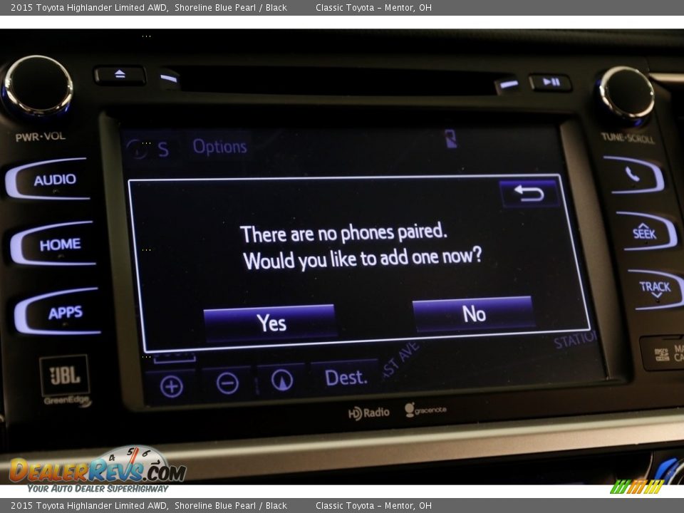 2015 Toyota Highlander Limited AWD Shoreline Blue Pearl / Black Photo #13