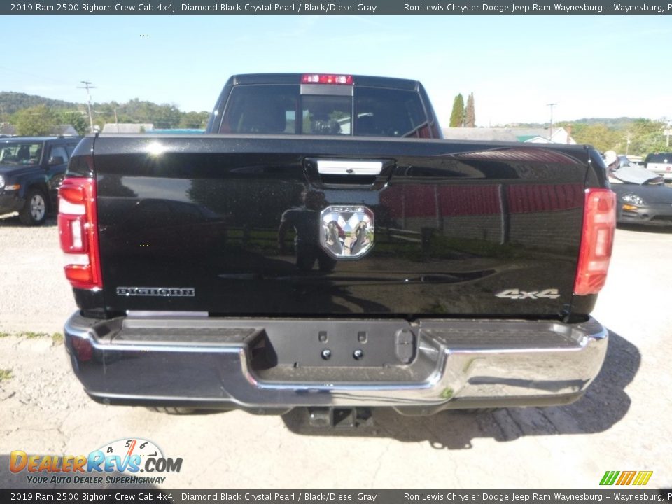 2019 Ram 2500 Bighorn Crew Cab 4x4 Diamond Black Crystal Pearl / Black/Diesel Gray Photo #4