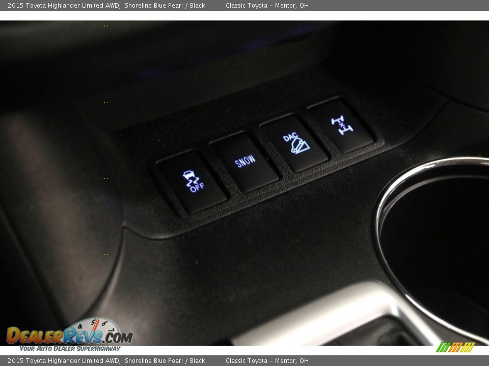 2015 Toyota Highlander Limited AWD Shoreline Blue Pearl / Black Photo #15
