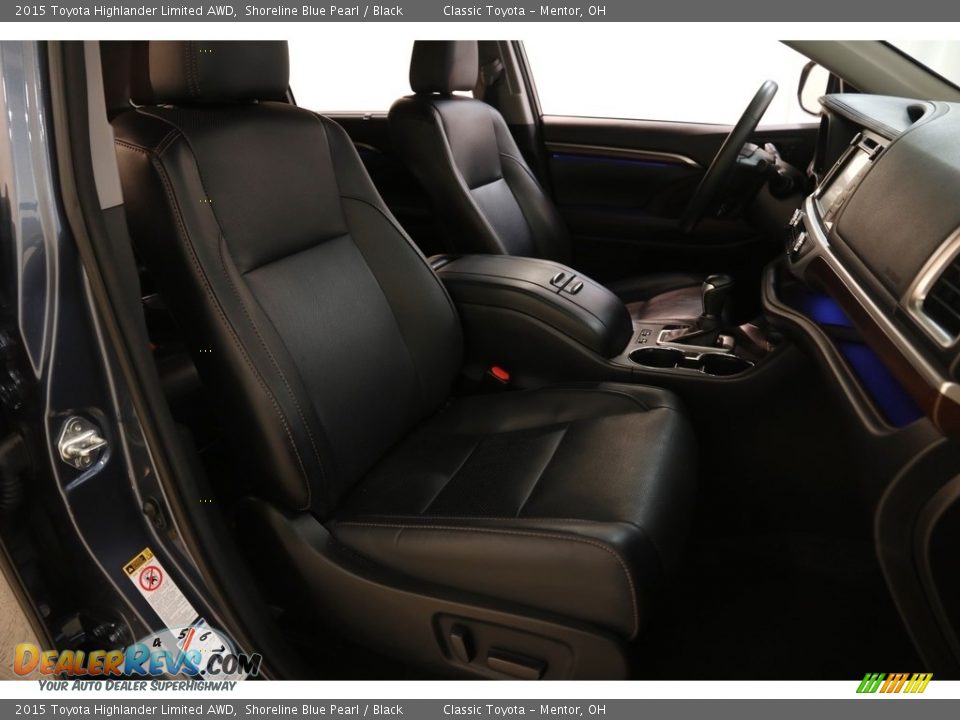 2015 Toyota Highlander Limited AWD Shoreline Blue Pearl / Black Photo #16