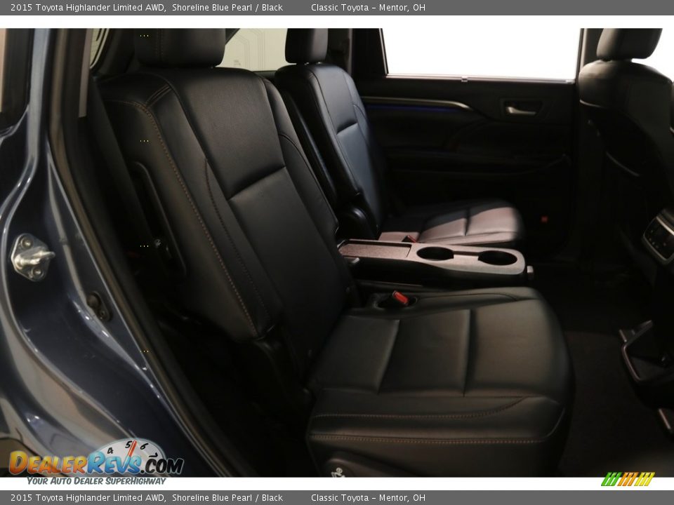 2015 Toyota Highlander Limited AWD Shoreline Blue Pearl / Black Photo #17