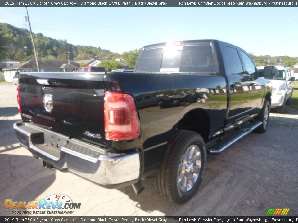 2019 Ram 2500 Bighorn Crew Cab 4x4 Diamond Black Crystal Pearl / Black/Diesel Gray Photo #5