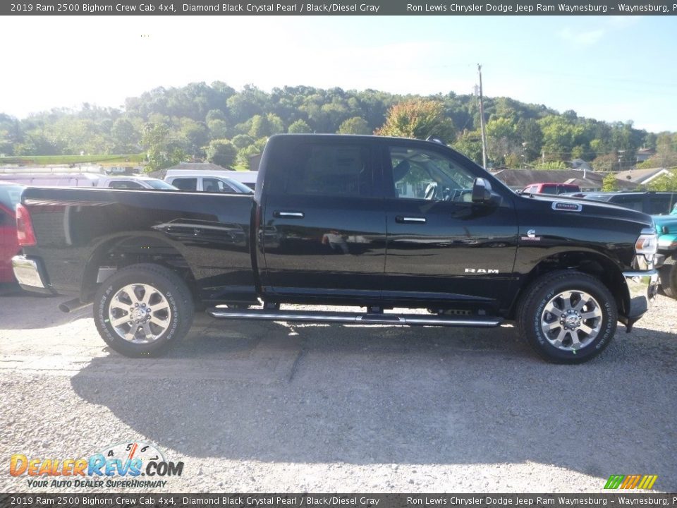 2019 Ram 2500 Bighorn Crew Cab 4x4 Diamond Black Crystal Pearl / Black/Diesel Gray Photo #6