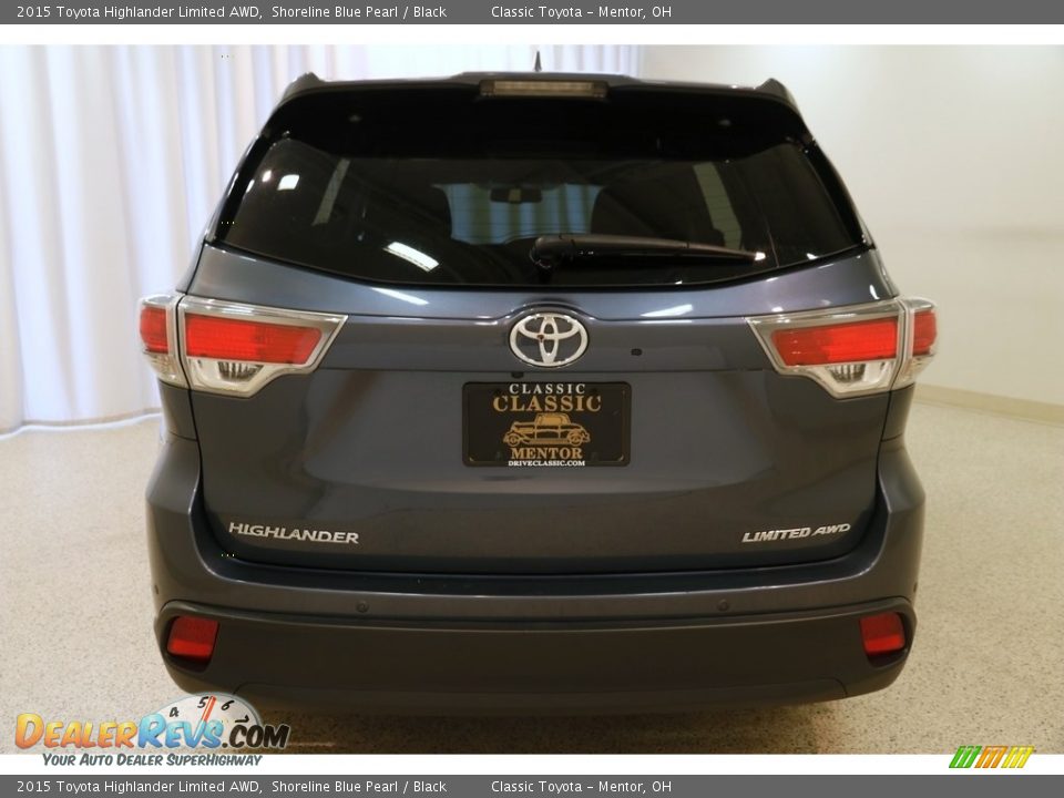 2015 Toyota Highlander Limited AWD Shoreline Blue Pearl / Black Photo #22
