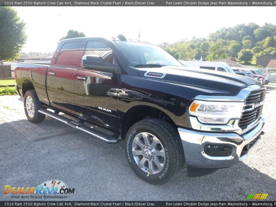 2019 Ram 2500 Bighorn Crew Cab 4x4 Diamond Black Crystal Pearl / Black/Diesel Gray Photo #7