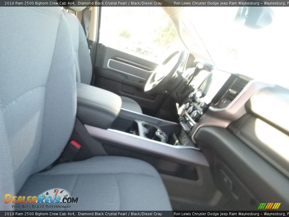 2019 Ram 2500 Bighorn Crew Cab 4x4 Diamond Black Crystal Pearl / Black/Diesel Gray Photo #10