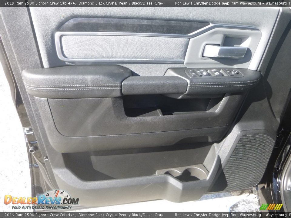 2019 Ram 2500 Bighorn Crew Cab 4x4 Diamond Black Crystal Pearl / Black/Diesel Gray Photo #14