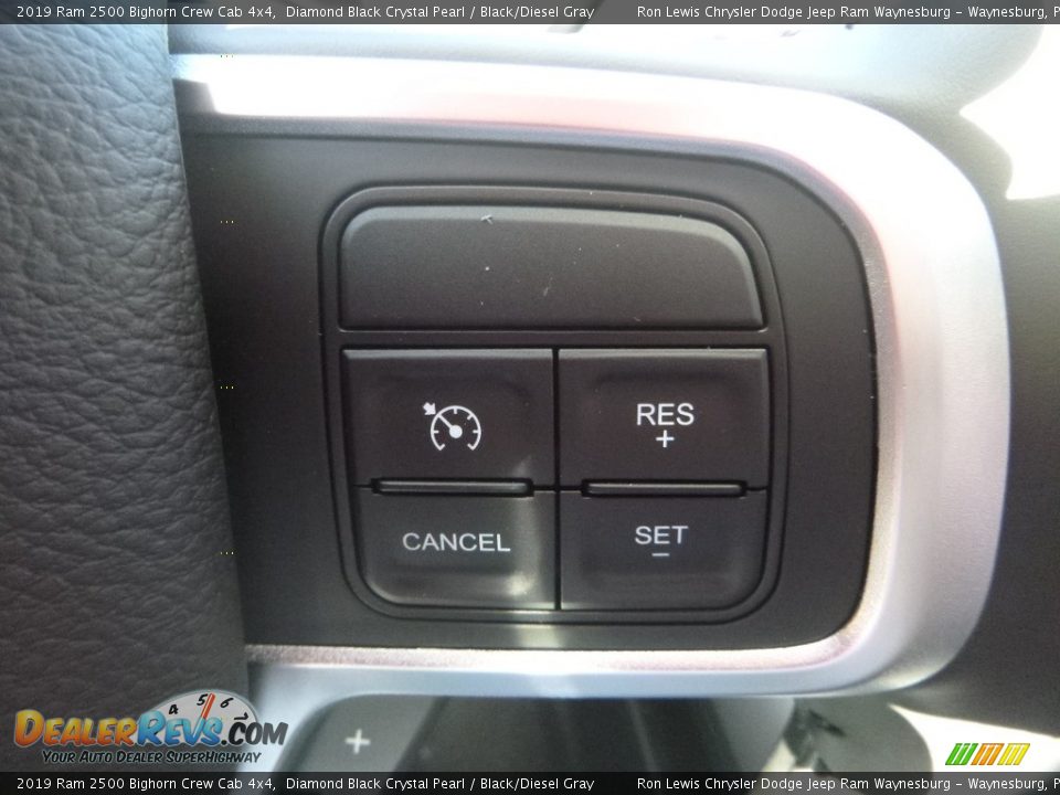 2019 Ram 2500 Bighorn Crew Cab 4x4 Diamond Black Crystal Pearl / Black/Diesel Gray Photo #17
