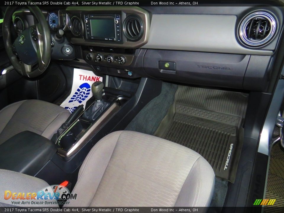 2017 Toyota Tacoma SR5 Double Cab 4x4 Silver Sky Metallic / TRD Graphite Photo #26