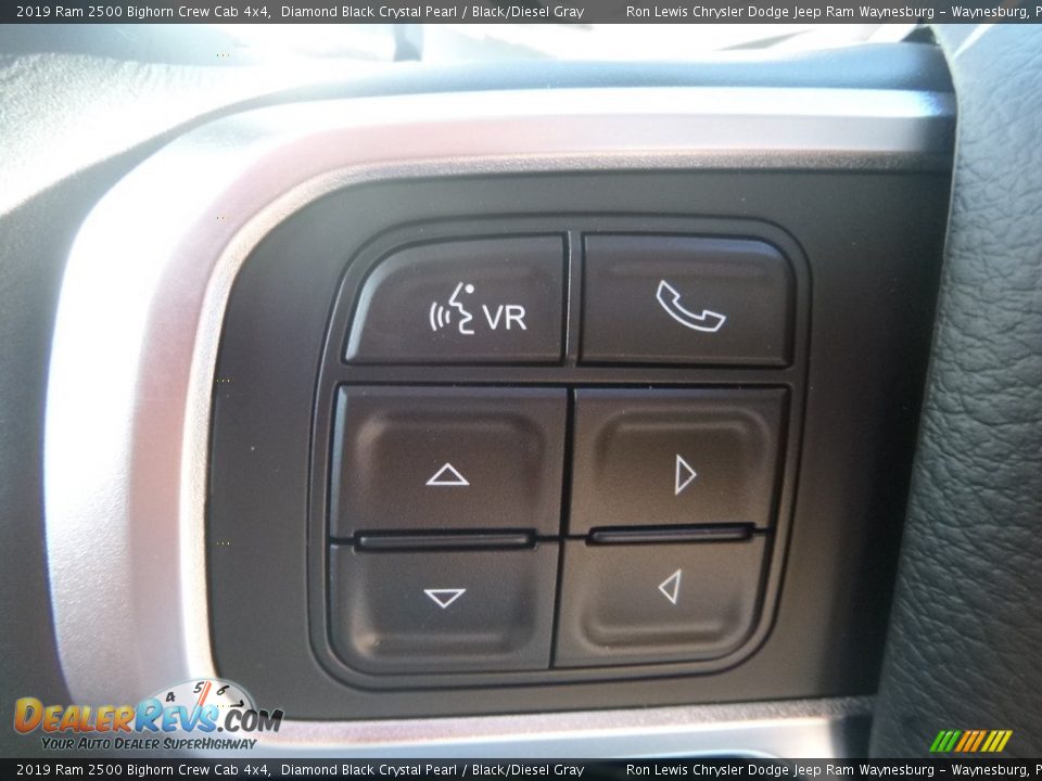 2019 Ram 2500 Bighorn Crew Cab 4x4 Diamond Black Crystal Pearl / Black/Diesel Gray Photo #18