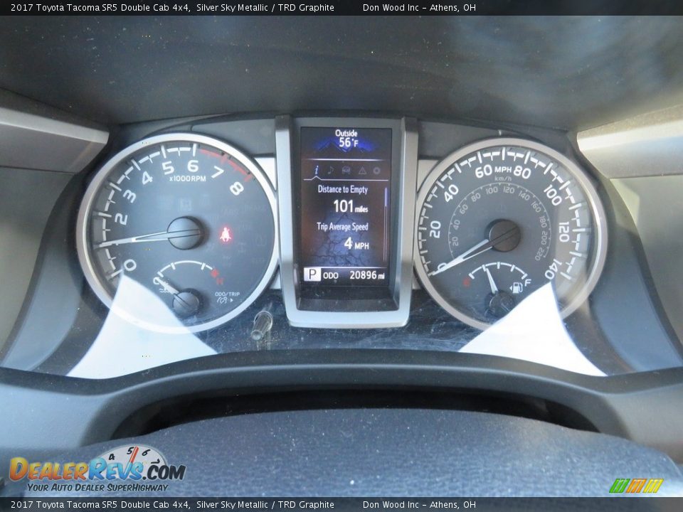 2017 Toyota Tacoma SR5 Double Cab 4x4 Silver Sky Metallic / TRD Graphite Photo #27