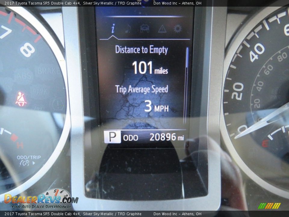 2017 Toyota Tacoma SR5 Double Cab 4x4 Silver Sky Metallic / TRD Graphite Photo #28