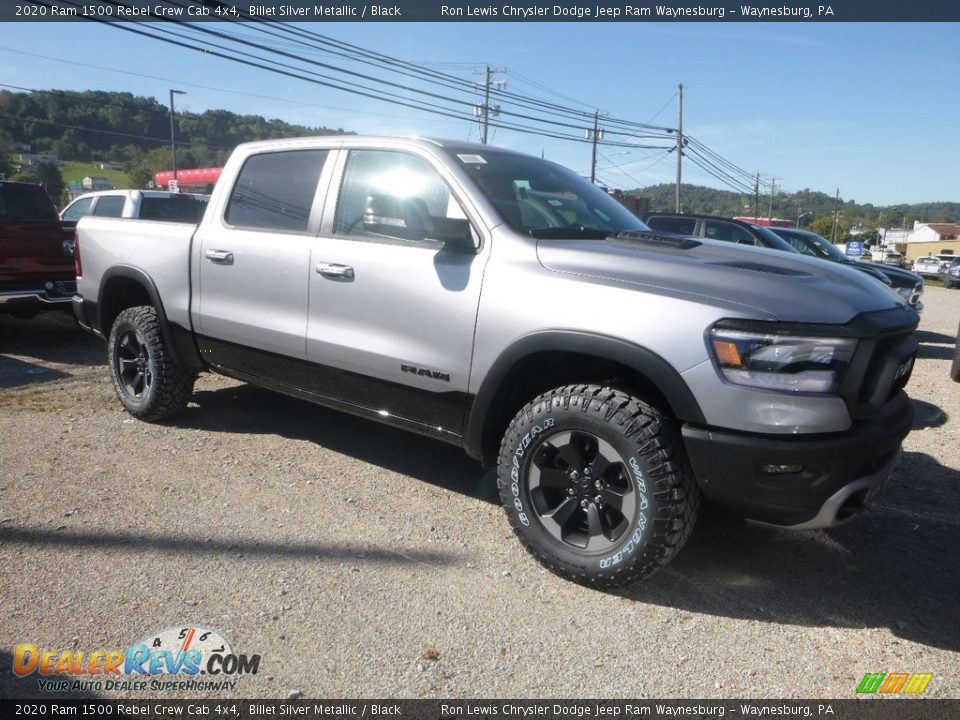 2020 Ram 1500 Rebel Crew Cab 4x4 Billet Silver Metallic / Black Photo #2