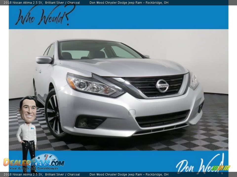 2018 Nissan Altima 2.5 SV Brilliant Silver / Charcoal Photo #1