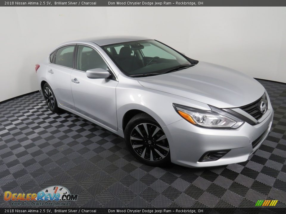 2018 Nissan Altima 2.5 SV Brilliant Silver / Charcoal Photo #3