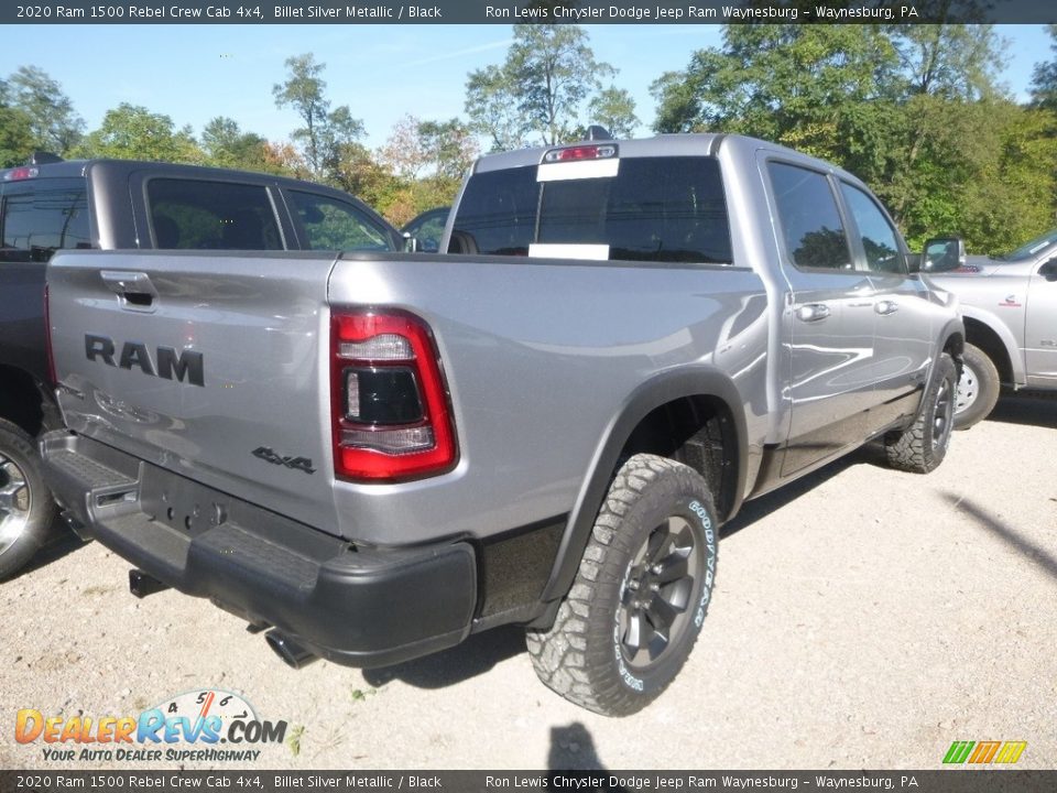2020 Ram 1500 Rebel Crew Cab 4x4 Billet Silver Metallic / Black Photo #8