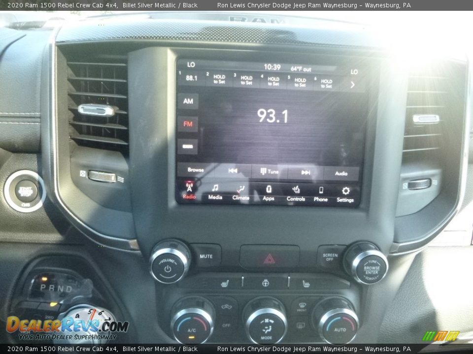 2020 Ram 1500 Rebel Crew Cab 4x4 Billet Silver Metallic / Black Photo #14