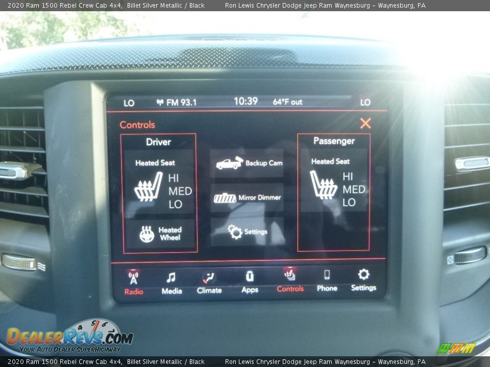 2020 Ram 1500 Rebel Crew Cab 4x4 Billet Silver Metallic / Black Photo #15