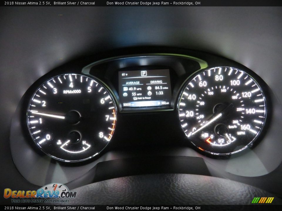 2018 Nissan Altima 2.5 SV Brilliant Silver / Charcoal Photo #31