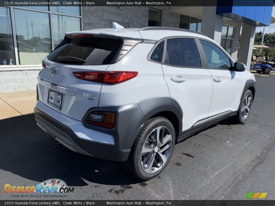 2020 Hyundai Kona Limited AWD Chalk White / Black Photo #4