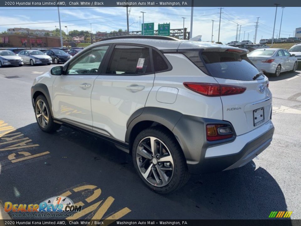 2020 Hyundai Kona Limited AWD Chalk White / Black Photo #6