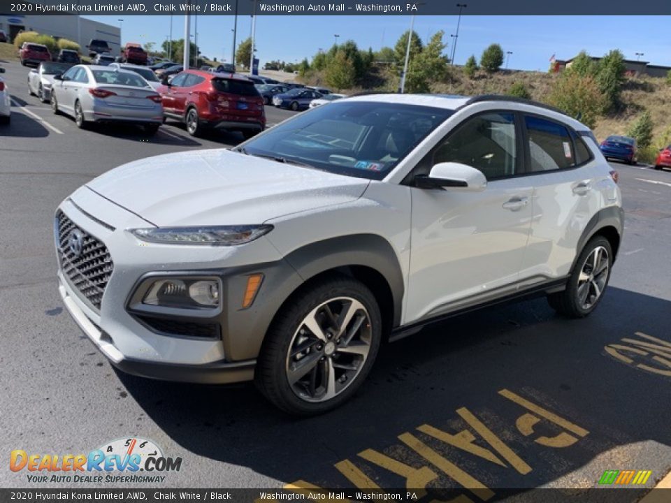 2020 Hyundai Kona Limited AWD Chalk White / Black Photo #7