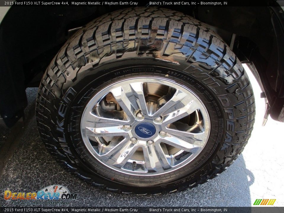 2015 Ford F150 XLT SuperCrew 4x4 Magnetic Metallic / Medium Earth Gray Photo #36