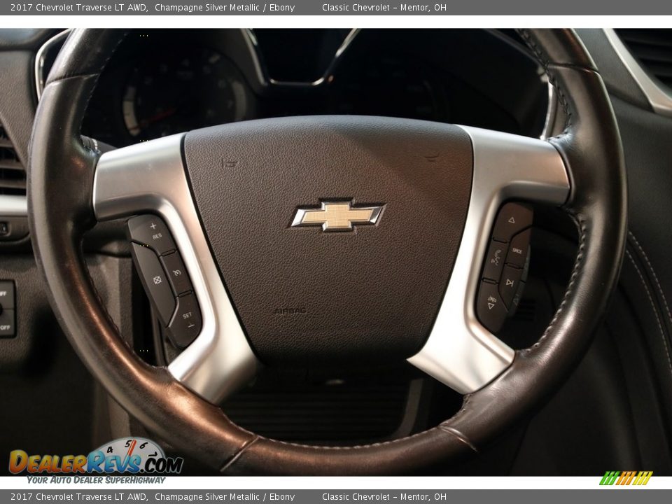 2017 Chevrolet Traverse LT AWD Champagne Silver Metallic / Ebony Photo #7