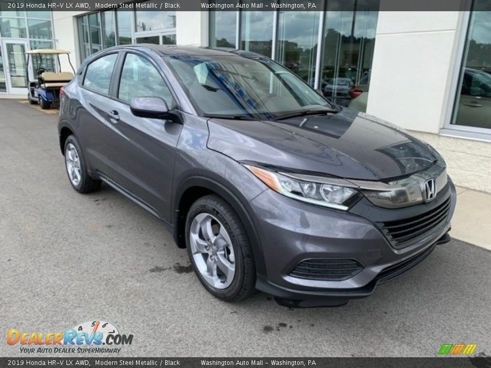 2019 Honda HR-V LX AWD Modern Steel Metallic / Black Photo #2