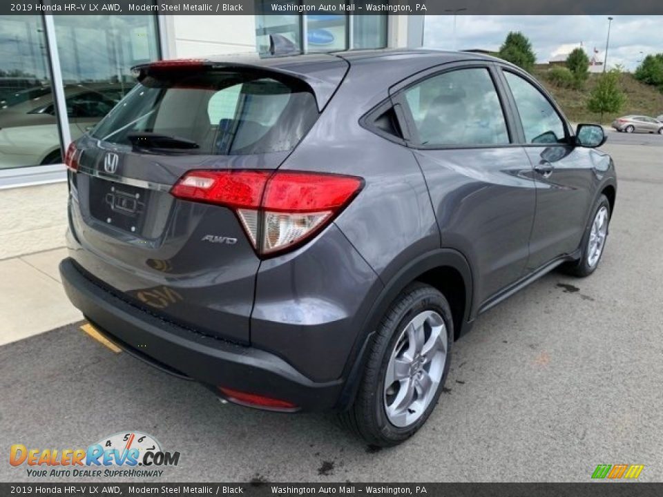 2019 Honda HR-V LX AWD Modern Steel Metallic / Black Photo #7