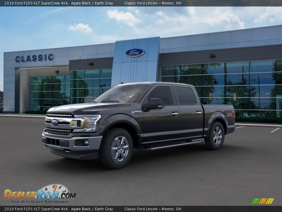 2019 Ford F150 XLT SuperCrew 4x4 Agate Black / Earth Gray Photo #1