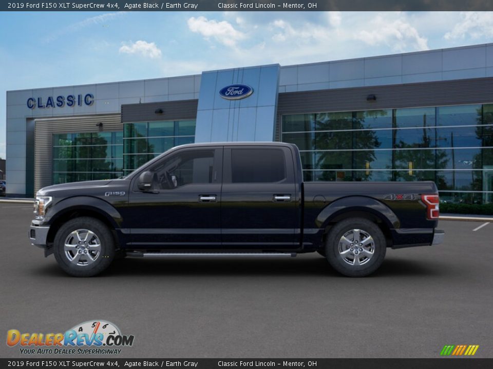 2019 Ford F150 XLT SuperCrew 4x4 Agate Black / Earth Gray Photo #3